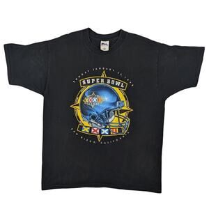 Vintage 1998 Super Bowl XXXII San Diego California Pro Player Football NFL Shirt